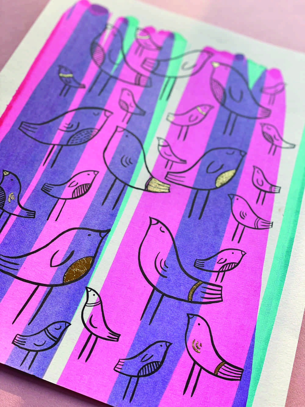 Artwork with Birds